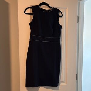 Ann Taylor Navy Sleeveless Mini Dress